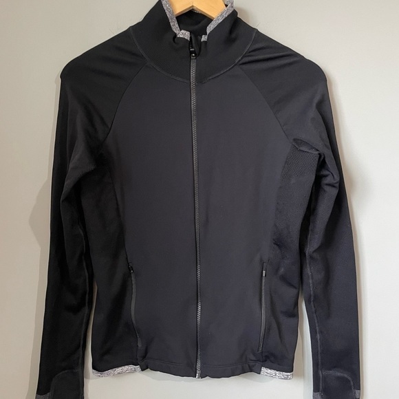 Athleta Jackets & Blazers - 𝅺athleta FITTED ZIP UP JACKET black size medium